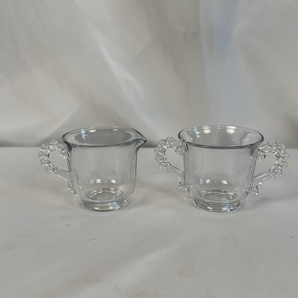 Vintage Imperial Glass Candlewick Set Sugar and Cream dishes - Picture 3 of 15